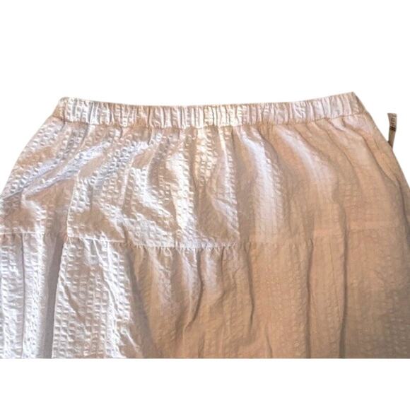 Old Navy Peasant Skirt Womens 2X White Midi Cotton NWT - Picture 9 of 10